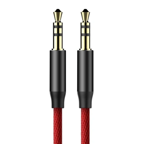 Kabel audio mini jack 3,5mm AUX Baseus Yiven 1,5m (czerwony)