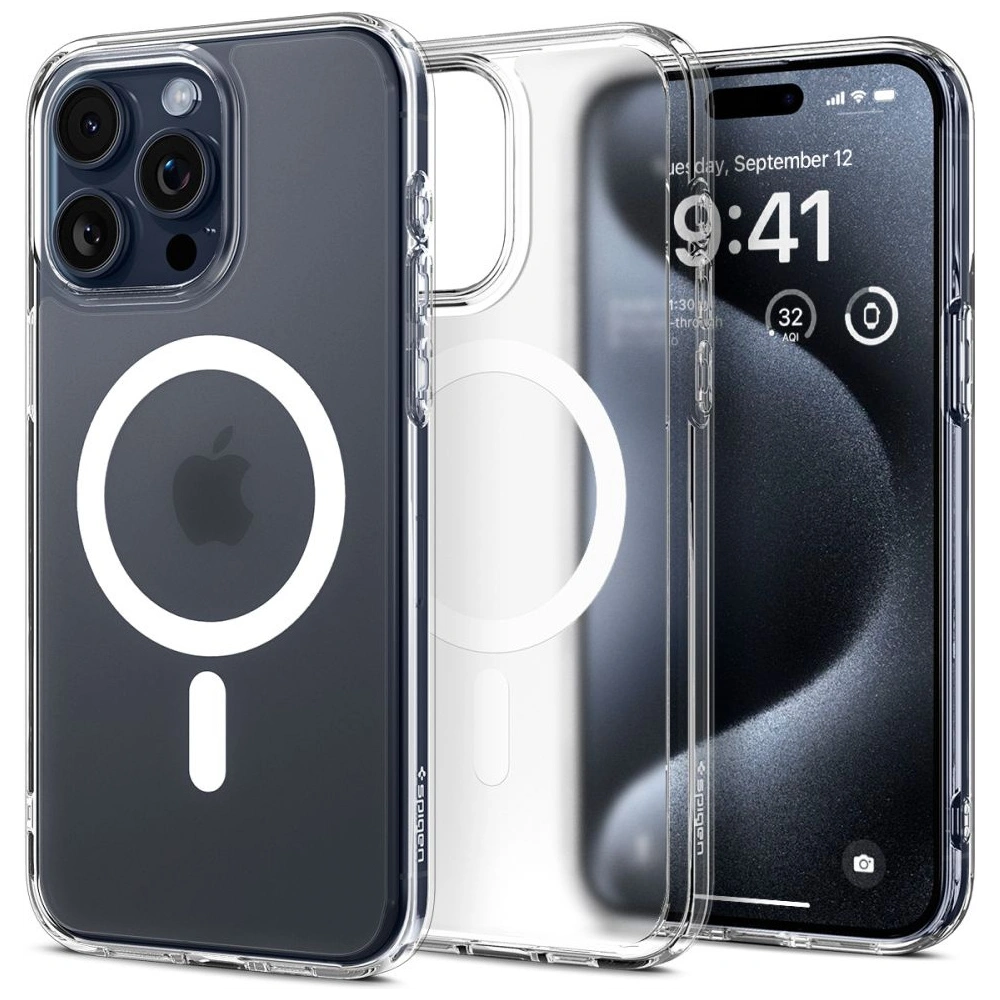 Wholesale Spigen Ultra Hybrid Mag MagSafe Apple iPhone 15 Pro Frost Clear - SPN3048 - {ean13} - Hurt