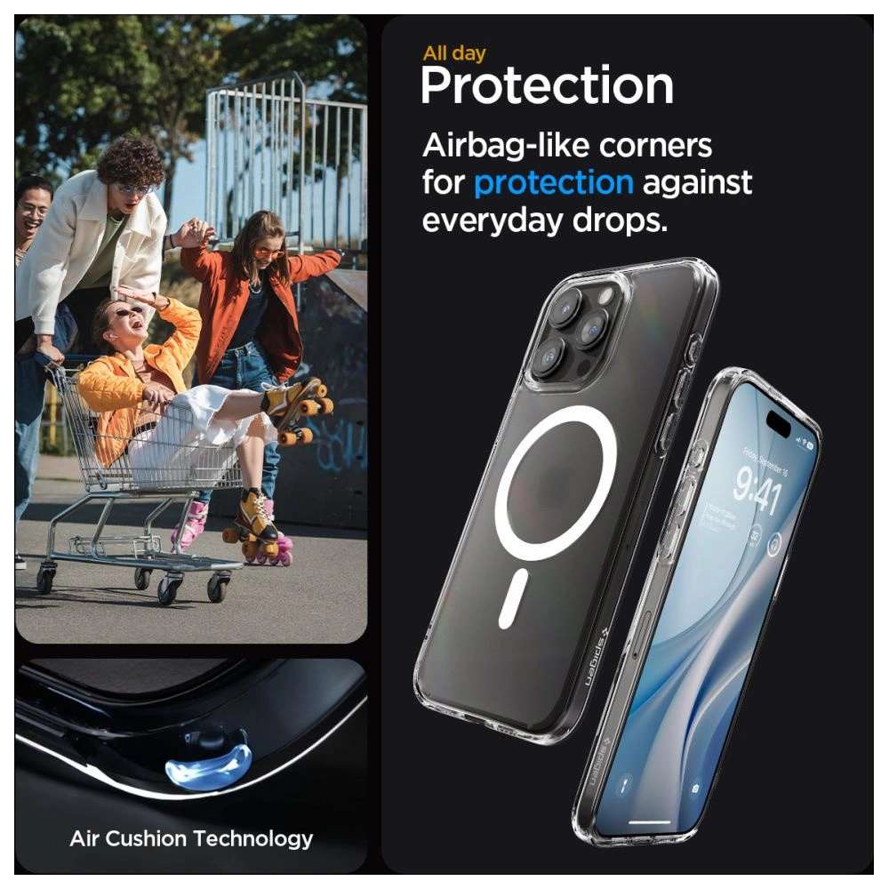 Wholesale Spigen Ultra Hybrid Mag MagSafe Apple iPhone 15 Pro Frost Clear - SPN3048 - {ean13} - Hurt