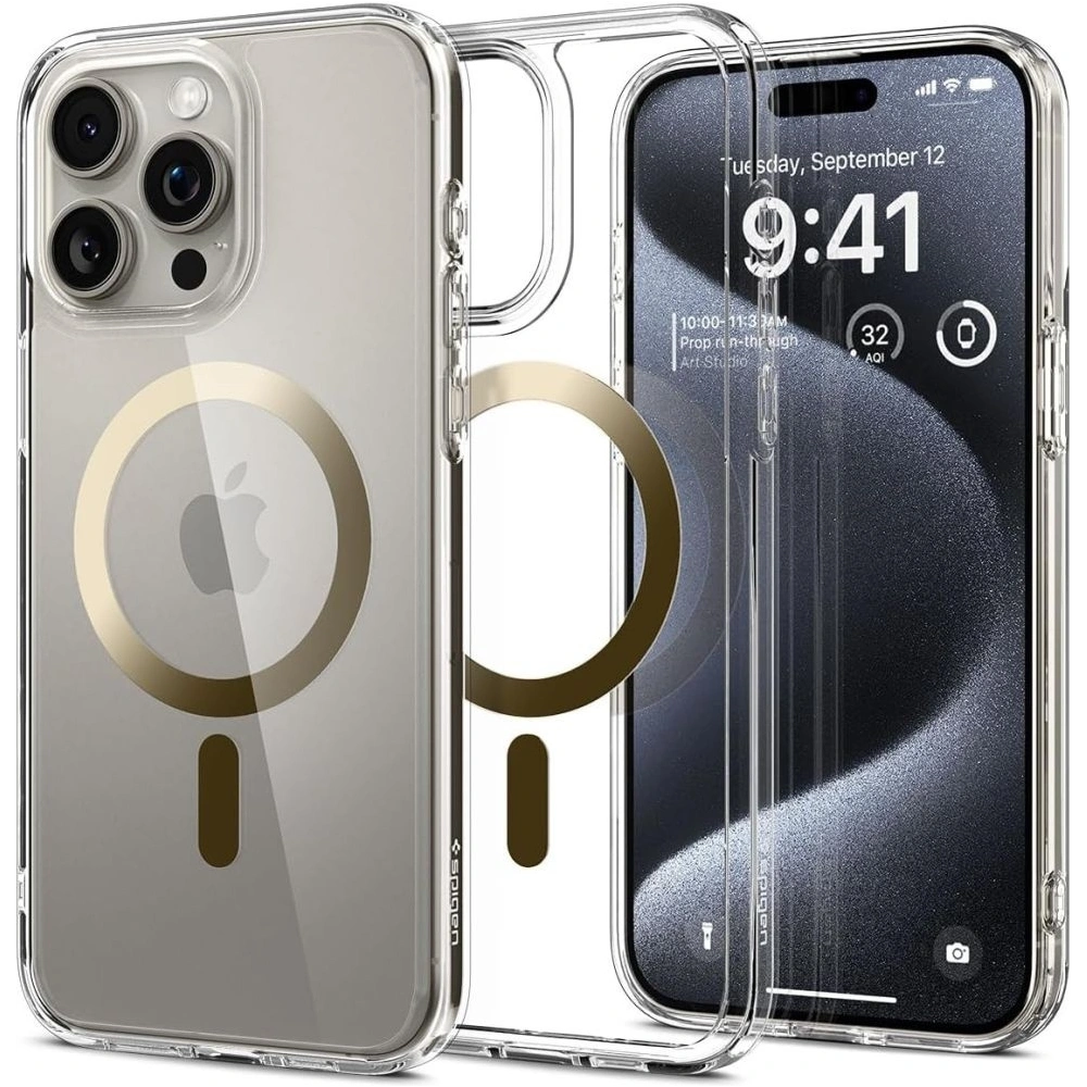 Wholesale Spigen Ultra Hybrid Mag MagSafe Apple iPhone 15 Pro Gold - SPN3049 - {ean13} - Hurt
