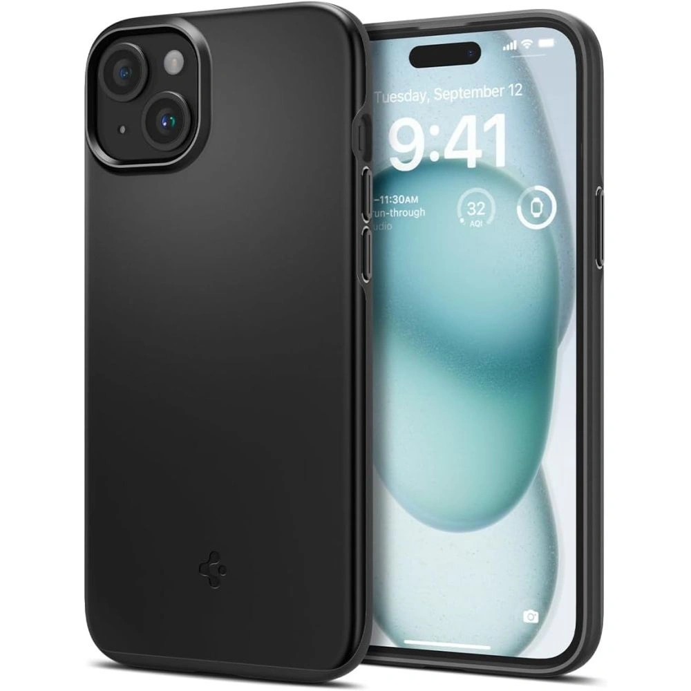 Hurtownia GSM - Case Spigen Thin Fit Apple iPhone 15 Schwarz - SPN3050 - {ean13} - Hurt