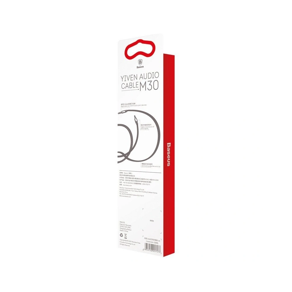Hurtownia GSM - Kabel audio mini jack 3,5mm AUX Baseus Yiven 1,5m (czerwony) - BSU367RED - {ean13} - Hurt