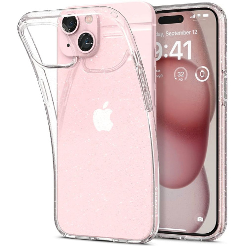 Hurtownia Spigen - 8809896751094 - SPN3053 - Etui Spigen Liquid Crystal Apple iPhone 15 Glitter Crystal - B2B homescreen