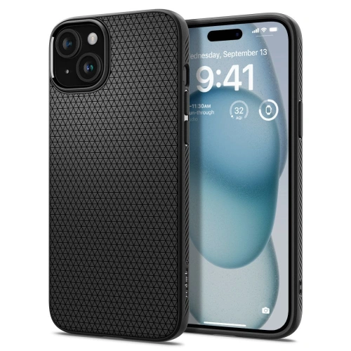 Hurtownia Spigen - 8809896751117 - SPN3054 - Etui Spigen Liquid Air Apple iPhone 15 Matte Black - B2B homescreen