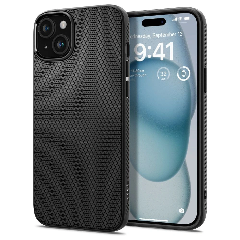 Hurtownia GSM - Etui Spigen Liquid Air Apple iPhone 15 Matt Fekete - SPN3054 - {ean13} - Hurt
