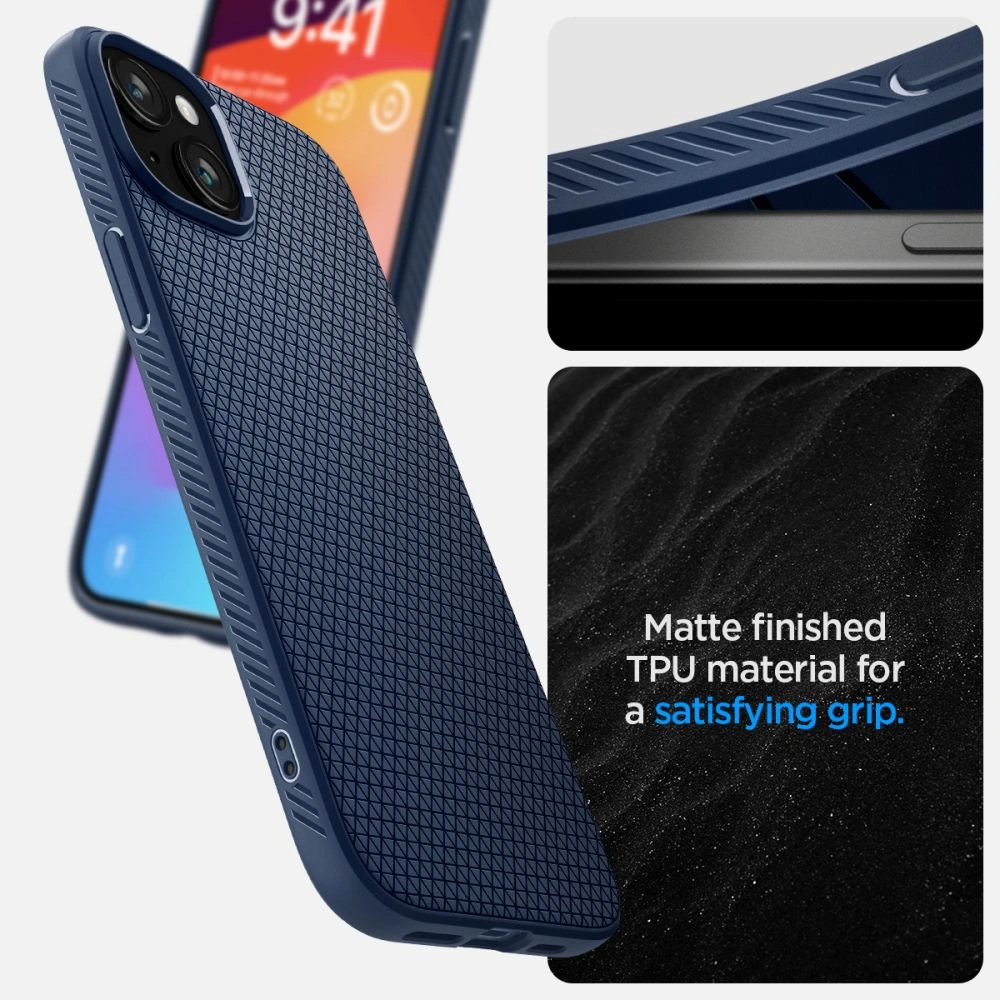 Hurtownia GSM - Etui Spigen Liquid Air Apple iPhone 15 Albastru Marin - SPN3055 - {ean13} - Hurt