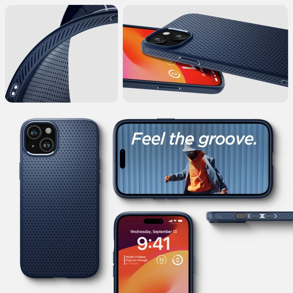 Hurtownia GSM - Etui Spigen Liquid Air Apple iPhone 15 Albastru Marin - SPN3055 - {ean13} - Hurt