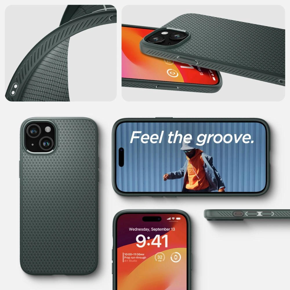 Hurtownia GSM - Etui Spigen Liquid Air Apple iPhone 15 Verde Abyssal - SPN3056 - {ean13} - Hurt