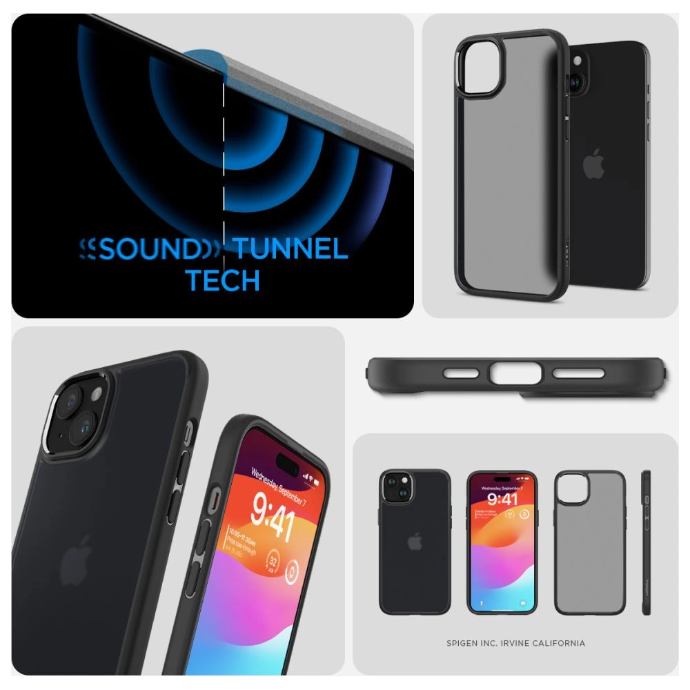 Hurtownia GSM - Etui Spigen Ultra Hybrid Apple iPhone 15 Black Frost - SPN3059 - {ean13} - Hurt