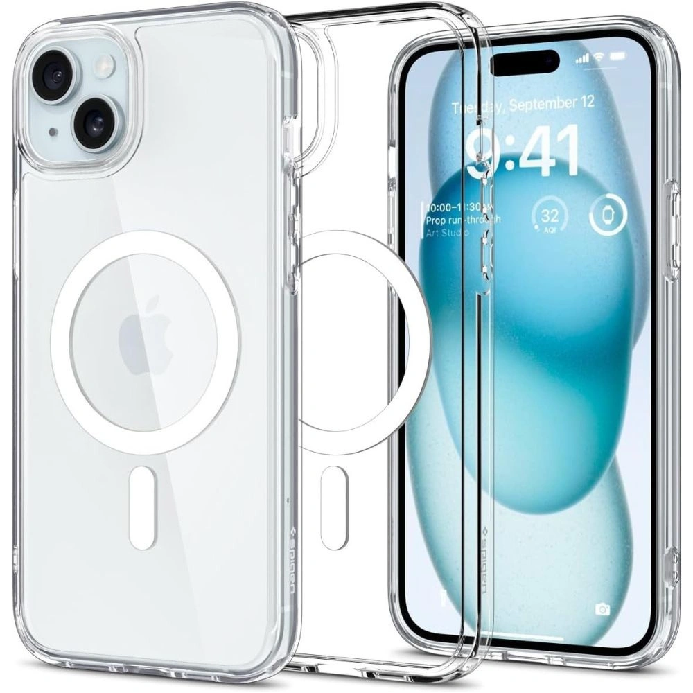 Hurtownia GSM - Etui Spigen Ultra Hybrid Mag MagSafe Apple iPhone 15 Alb - SPN3061 - {ean13} - Hurt