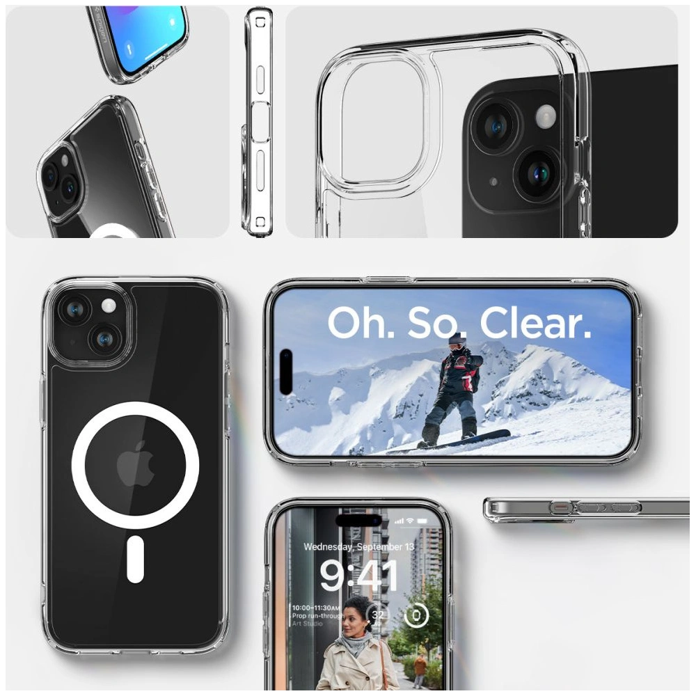 Hurtownia GSM - Etui Spigen Ultra Hybrid Mag MagSafe Apple iPhone 15 Alb - SPN3061 - {ean13} - Hurt