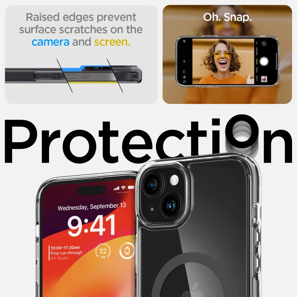 Wholesale Spigen Ultra Hybrid Mag MagSafe Apple iPhone 15 Graphite - SPN3063 - {ean13} - Hurt