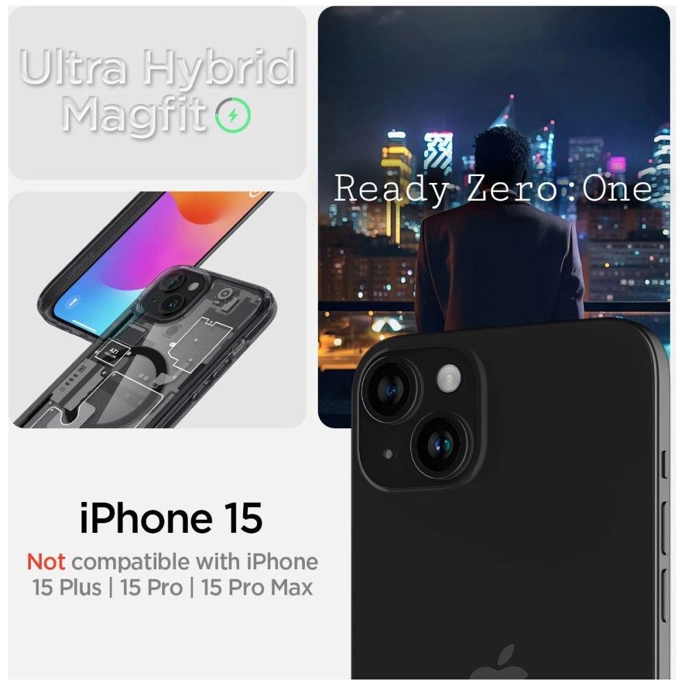 Wholesale Spigen Ultra Hybrid Mag MagSafe Apple iPhone 15 Zero One - SPN3065 - {ean13} - Hurt
