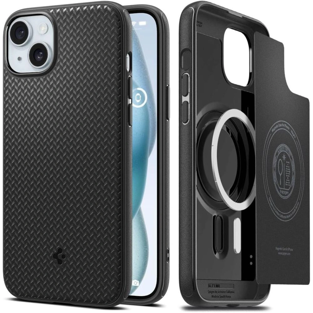 Hurtownia GSM - Etui Spigen Mag Armor MagSafe Apple iPhone 15 Matná černá - SPN3067 - {ean13} - Hurt