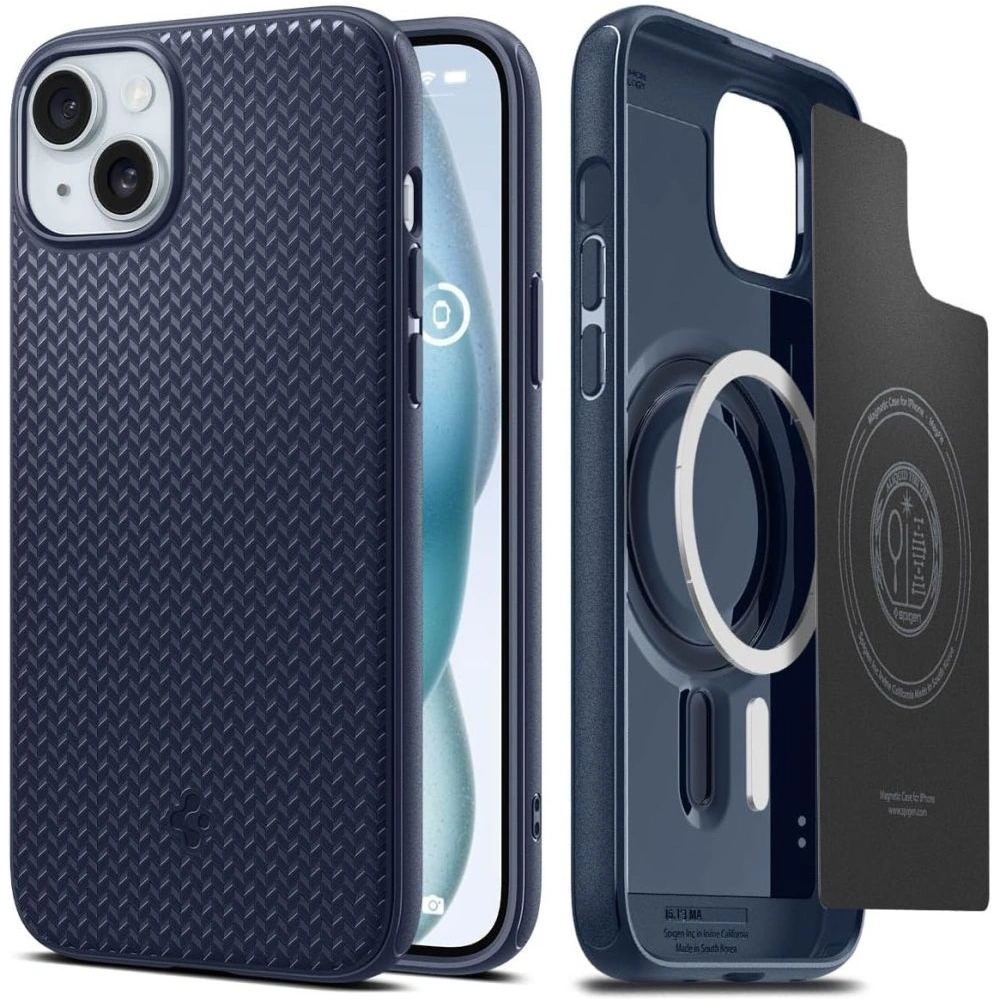 Wholesale Spigen Mag Armor MagSafe Apple iPhone 15 Navy Blue - SPN3068 - {ean13} - Hurt