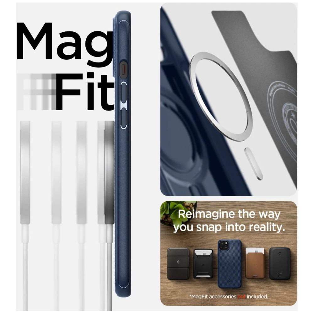 Wholesale Spigen Mag Armor MagSafe Apple iPhone 15 Navy Blue - SPN3068 - {ean13} - Hurt