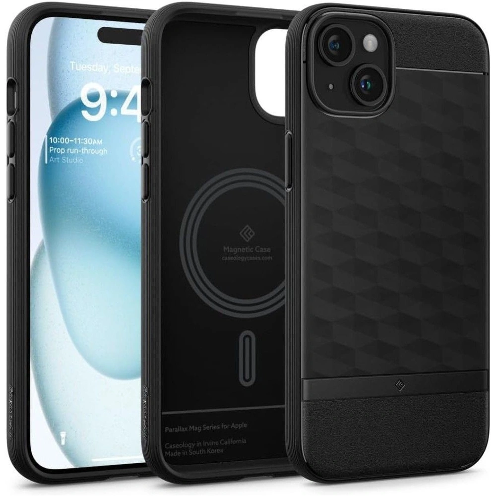 Hurtownia GSM - Etui Caseology Parallax Mag MagSafe Apple iPhone 15 Matt Fekete - SPN3071 - {ean13} - Hurt