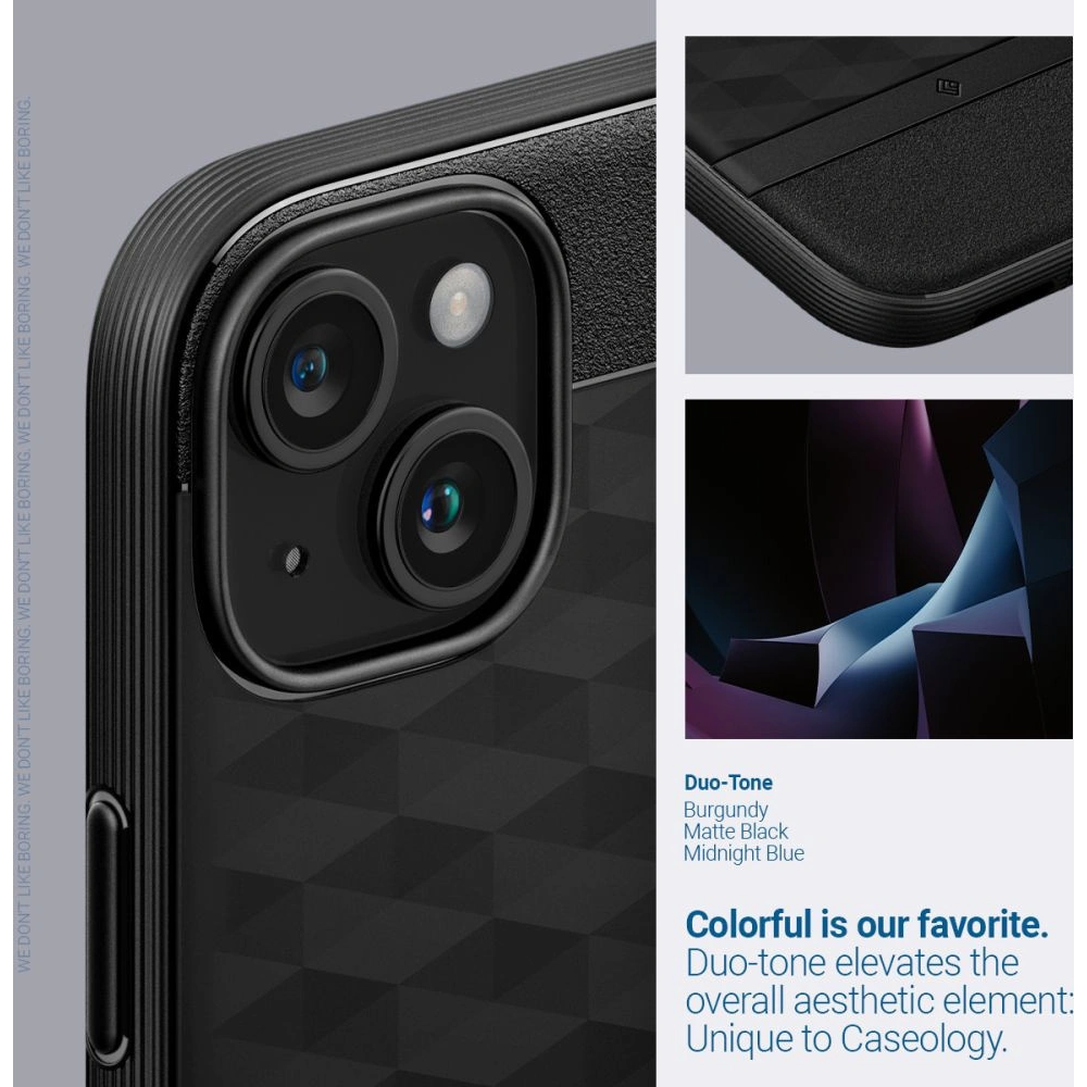 Wholesale Caseology Parallax Mag MagSafe Apple iPhone 15 Matte Black - SPN3071 - {ean13} - Hurt