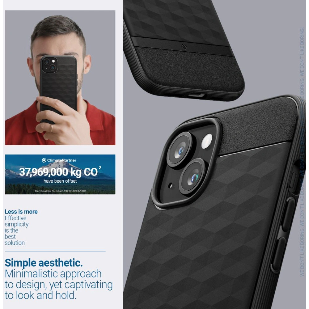 Hurtownia GSM - Etui Caseology Parallax Mag MagSafe Apple iPhone 15 Matt Fekete - SPN3071 - {ean13} - Hurt