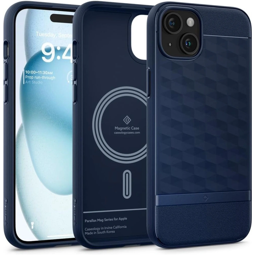 Hurtownia GSM - Etui Caseology Parallax Mag MagSafe Apple iPhone 15 Albastru Întunecat - SPN3072 - {ean13} - Hurt