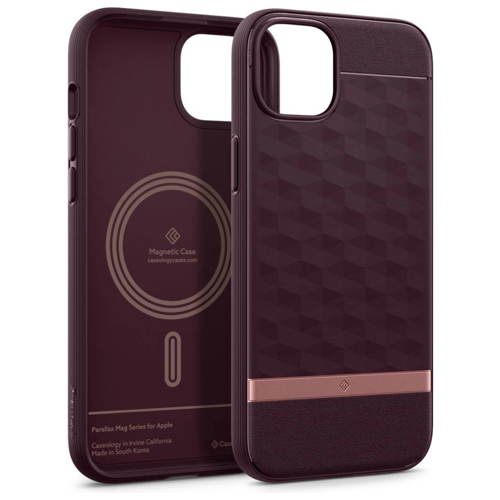 Wholesale Caseology Parallax Mag MagSafe Apple iPhone 15 Burgundy - SPN3073 - {ean13} - Hurt
