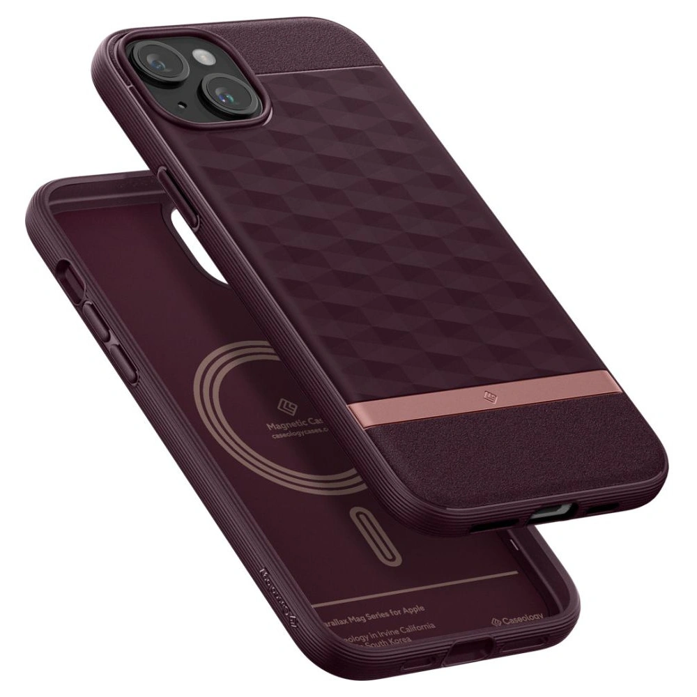 Wholesale Caseology Parallax Mag MagSafe Apple iPhone 15 Burgundy - SPN3073 - {ean13} - Hurt