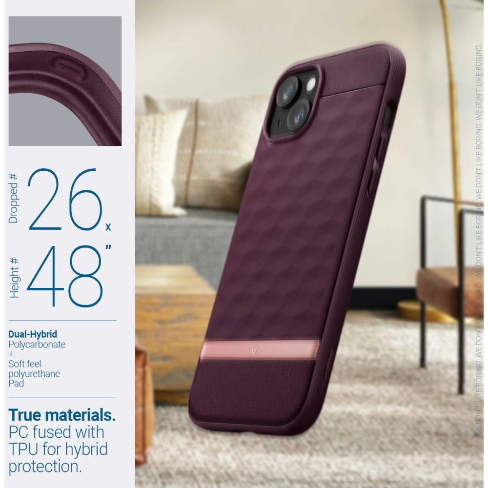 Wholesale Caseology Parallax Mag MagSafe Apple iPhone 15 Burgundy - SPN3073 - {ean13} - Hurt