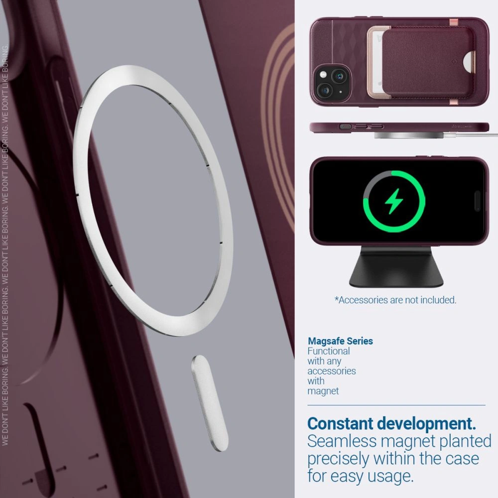 Wholesale Caseology Parallax Mag MagSafe Apple iPhone 15 Burgundy - SPN3073 - {ean13} - Hurt