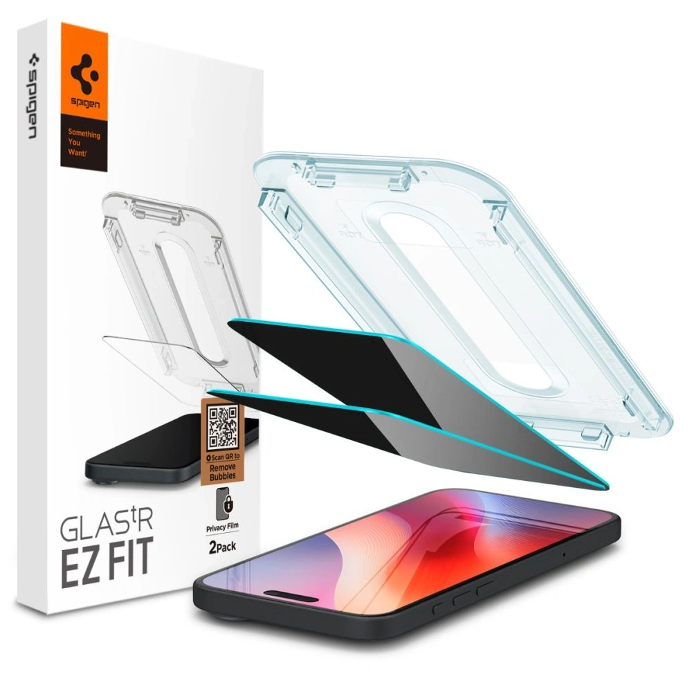 Wholesale Spigen GLAS.tR ez Fit Apple iPhone 15 / 16 Privacy [2 PACK] - SPN3076 - {ean13} - Hurt