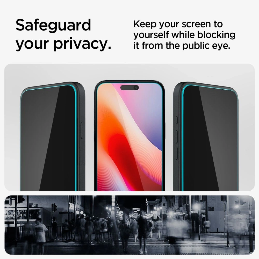Wholesale Spigen GLAS.tR ez Fit Apple iPhone 15 / 16 Privacy [2 PACK] - SPN3076 - {ean13} - Hurt
