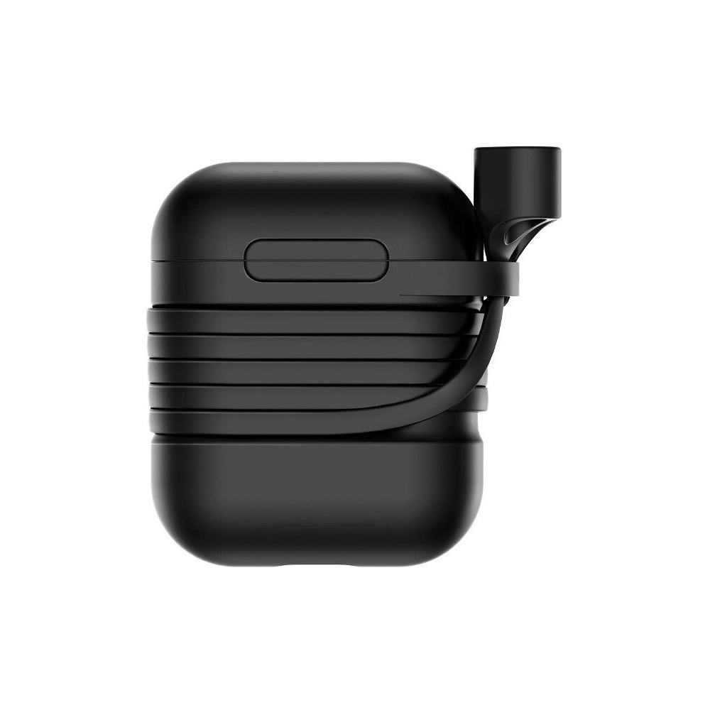 Wholesale Baseus Apple AirPods Protective Case with Earphone Strap Black - BSU372BLK - {ean13} - Hurt