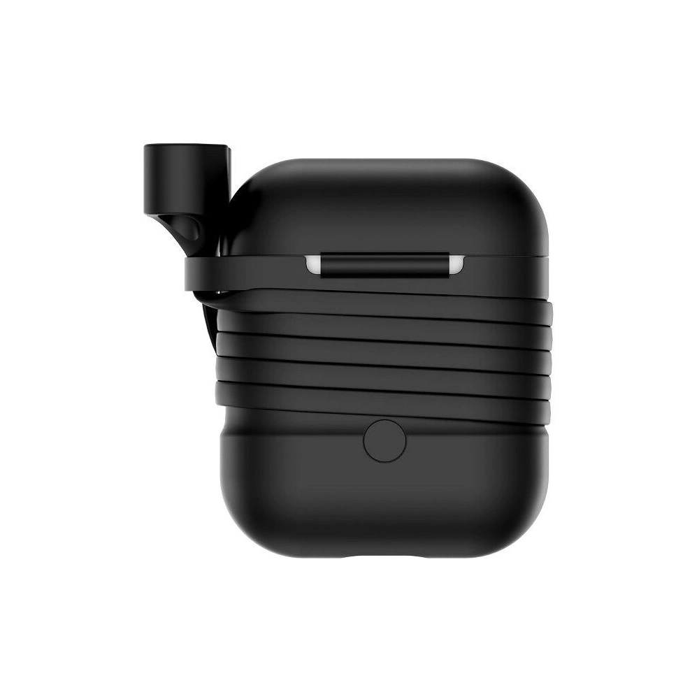 Wholesale Baseus Apple AirPods Protective Case with Earphone Strap Black - BSU372BLK - {ean13} - Hurt