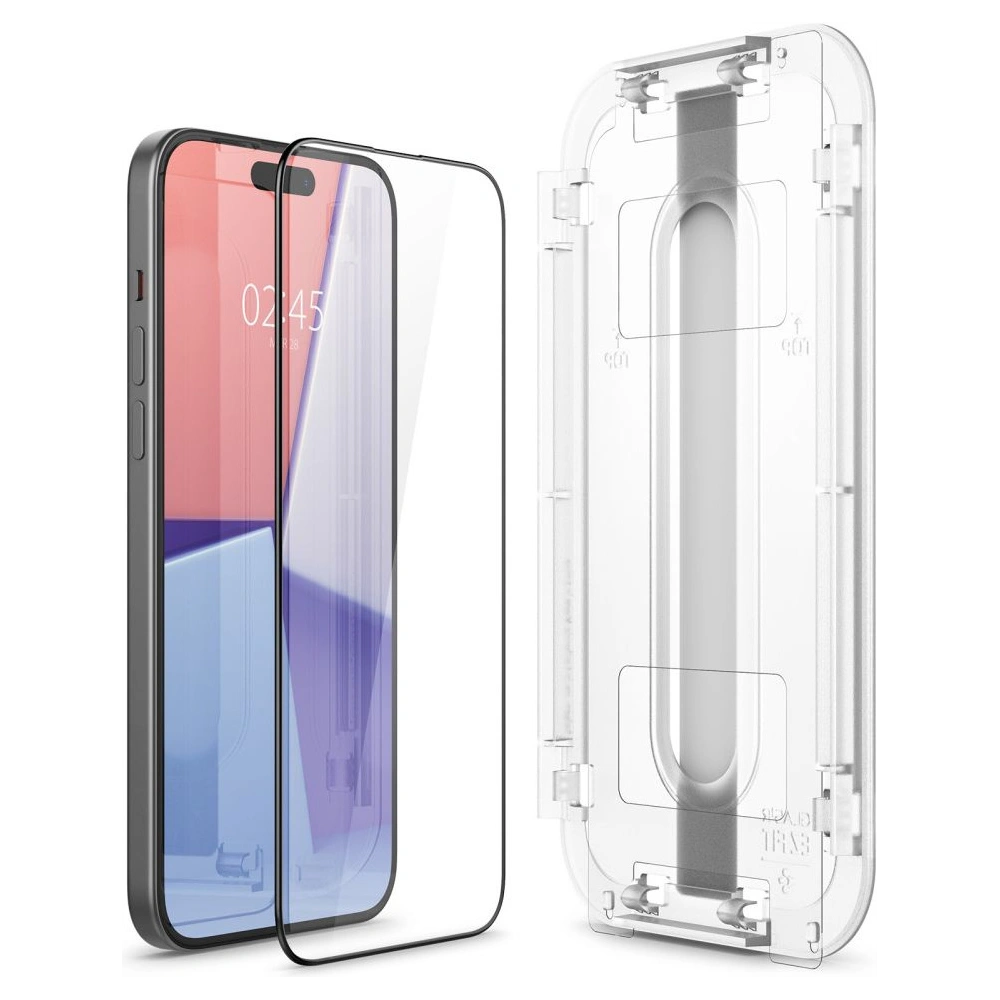 Hurtownia GSM - Gehärtetes Glas Spigen GLAS.tR ez Fit FC Apple iPhone 15 Plus / 14 Plus Schwarz - SPN3081 - {ean13} - Hurt