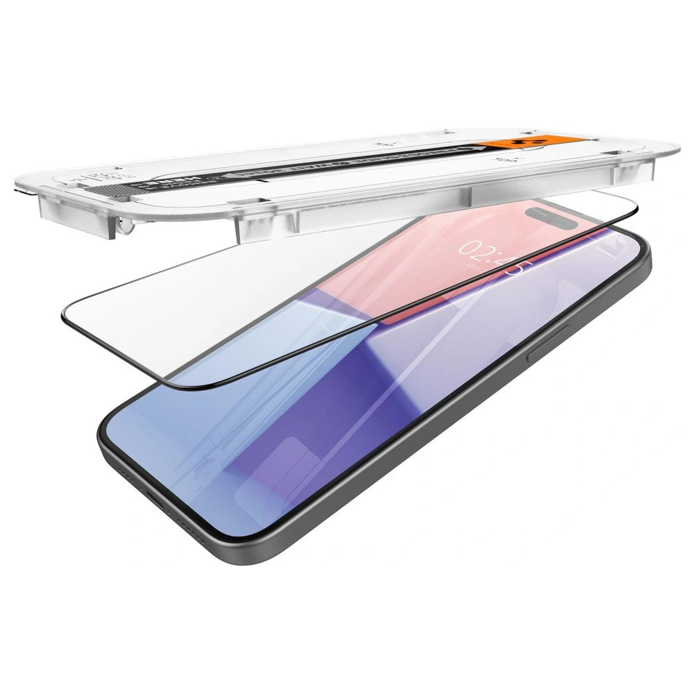 Hurtownia GSM - Gehärtetes Glas Spigen GLAS.tR ez Fit FC Apple iPhone 15 Plus / 14 Plus Schwarz - SPN3081 - {ean13} - Hurt