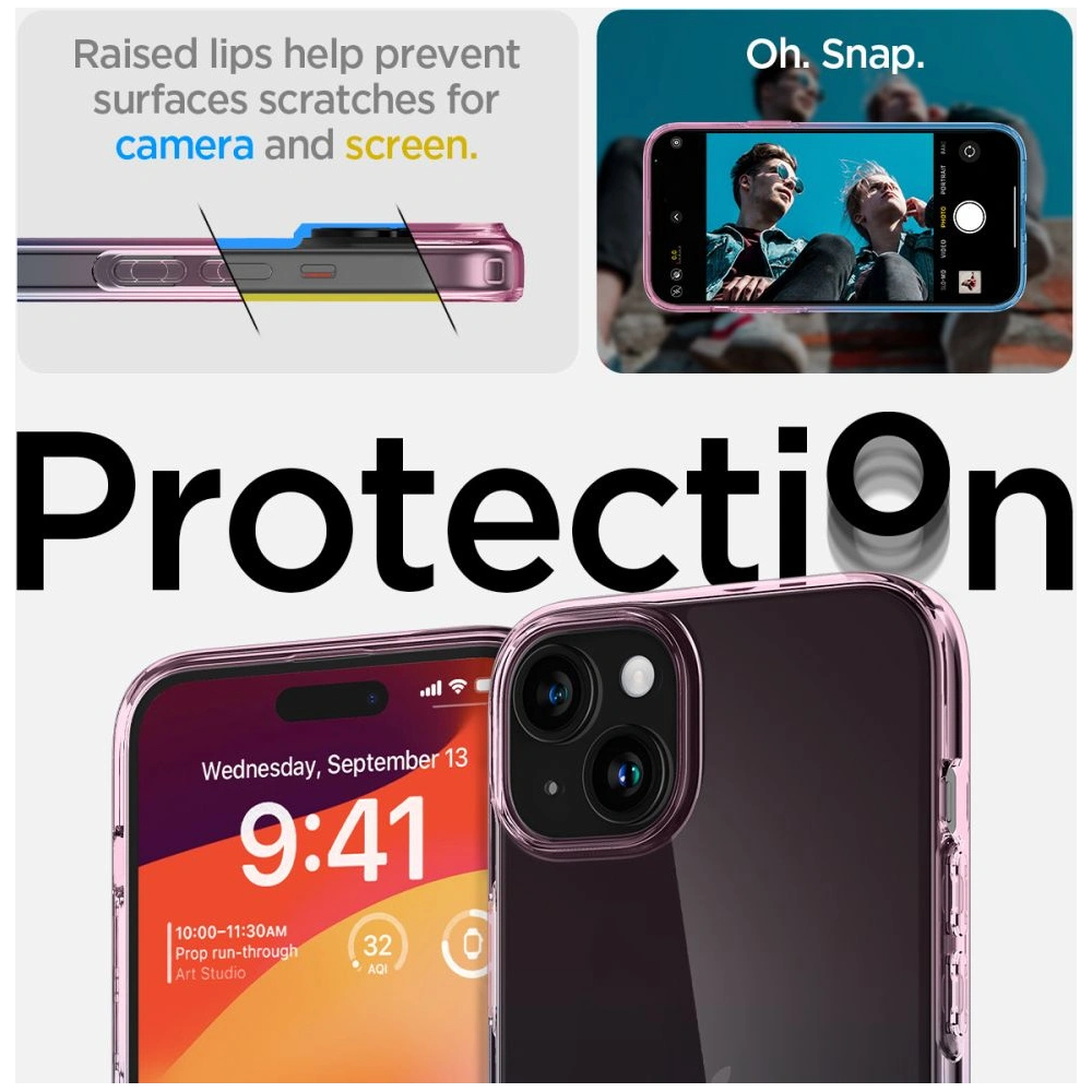 Hurtownia GSM - Etui Spigen Liquid Crystal Apple iPhone 15 Gradáció Rózsaszín - SPN3082 - {ean13} - Hurt