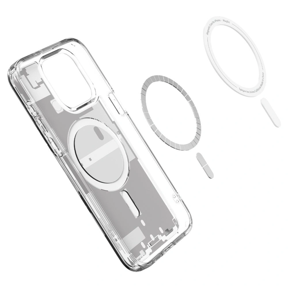 Wholesale Spigen Ultra Hybrid Mag MagSafe Apple iPhone 15 Pro Max Zero One White - SPN3085 - {ean13} - Hurt