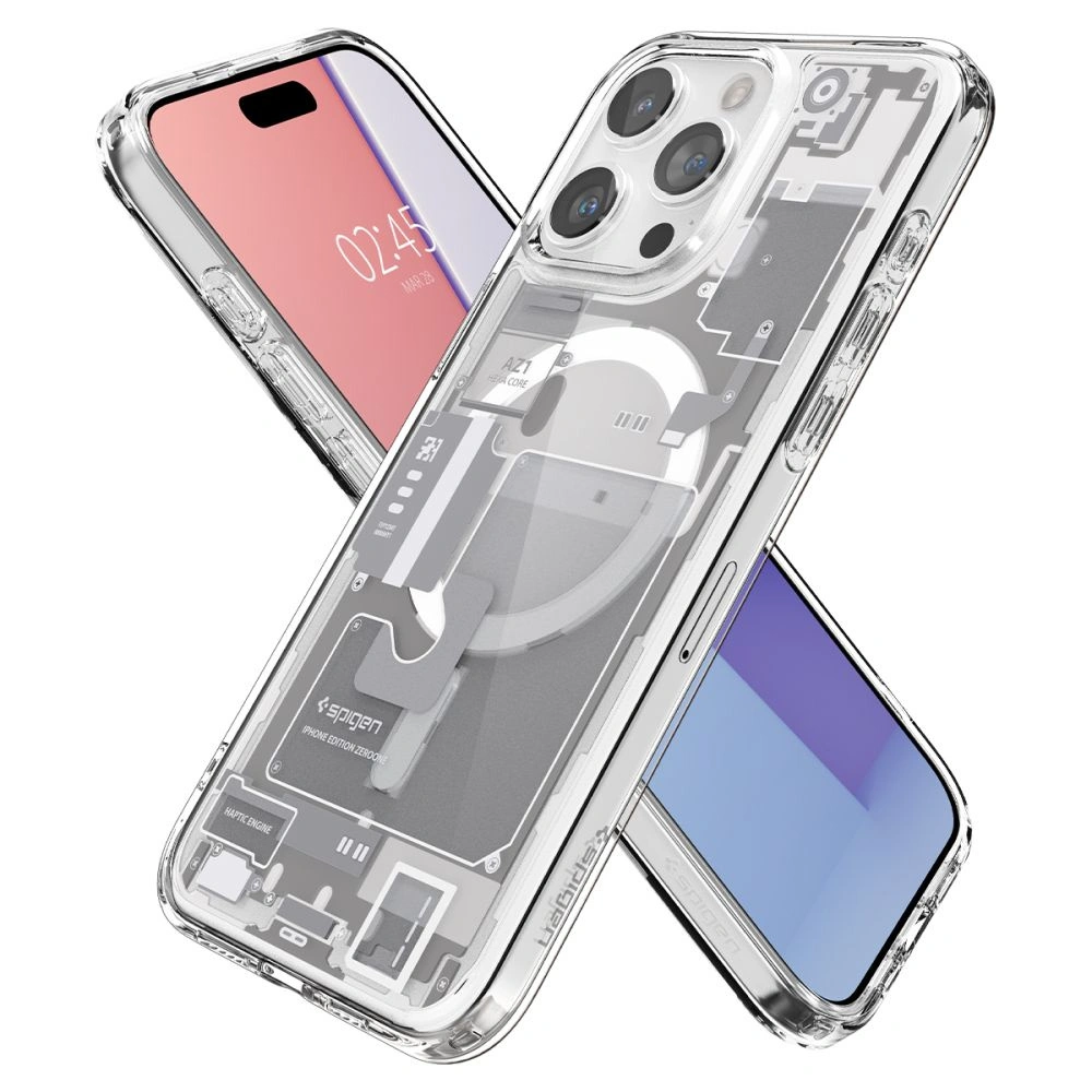 Wholesale Spigen Ultra Hybrid Mag MagSafe Apple iPhone 15 Pro Max Zero One White - SPN3085 - {ean13} - Hurt