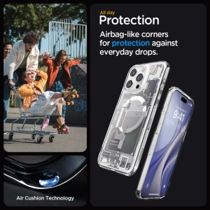 Wholesale Spigen Ultra Hybrid Mag MagSafe Apple iPhone 15 Pro Max Zero One White - SPN3085 - {ean13} - Hurt