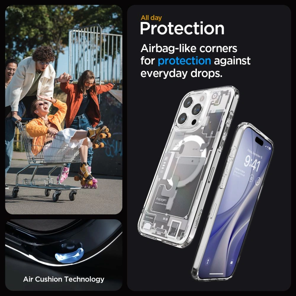Hurtownia GSM - Etui Spigen Ultra Hybrid Mag MagSafe Apple iPhone 15 Pro Max Zero One Alb - SPN3085 - {ean13} - Hurt