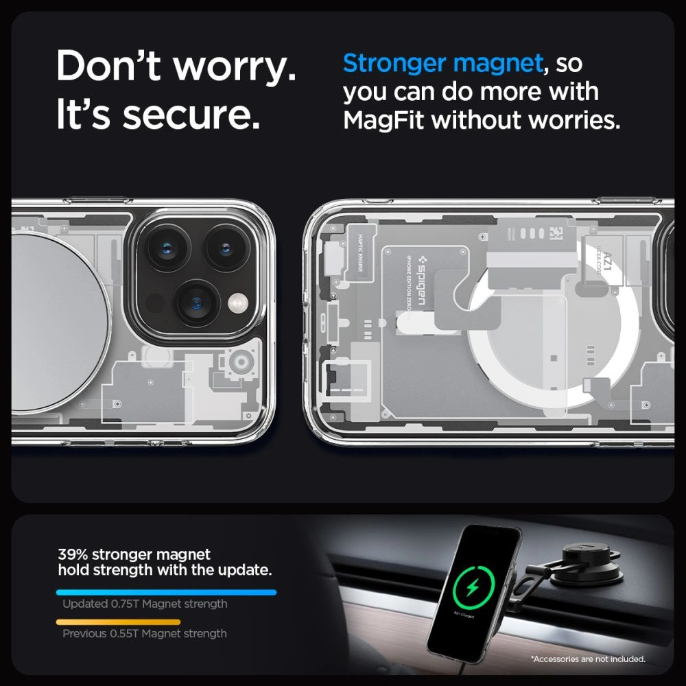 Wholesale Spigen Ultra Hybrid Mag MagSafe Apple iPhone 15 Pro Max Zero One White - SPN3085 - {ean13} - Hurt