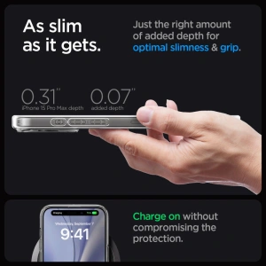 Wholesale Spigen Ultra Hybrid Mag MagSafe Apple iPhone 15 Pro Max Zero One White - SPN3085 - {ean13} - Hurt