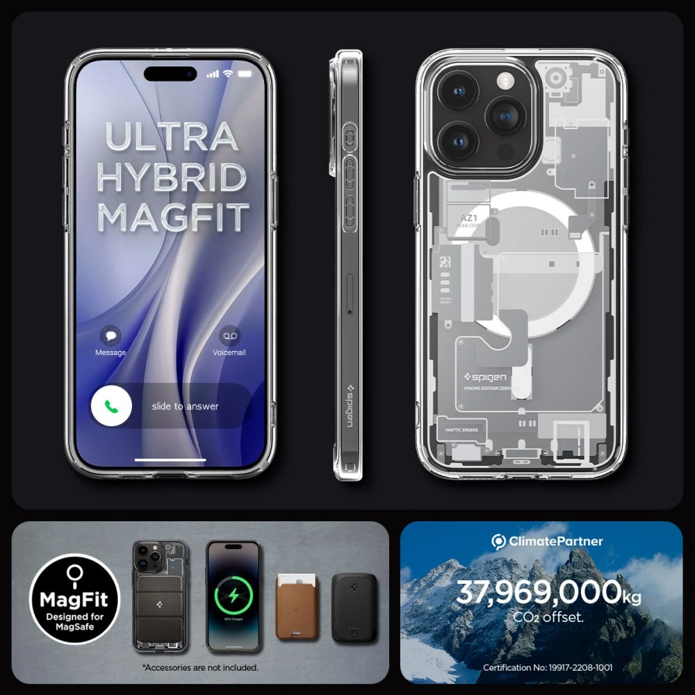 Wholesale Spigen Ultra Hybrid Mag MagSafe Apple iPhone 15 Pro Max Zero One White - SPN3085 - {ean13} - Hurt
