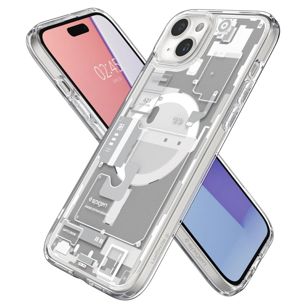Hurtownia GSM - Case Spigen Ultra Hybrid Mag MagSafe Apple iPhone 15 Plus / 14 Plus Zero One Weiß - SPN3086 - {ean13} - Hurt