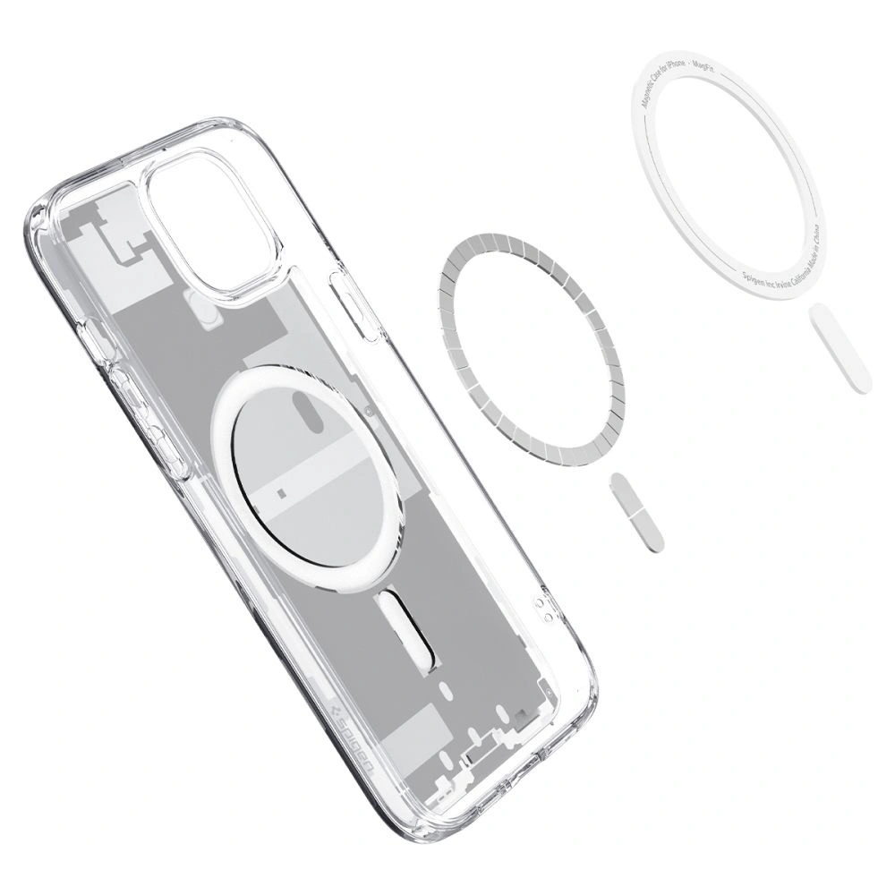 Hurtownia GSM - Case Spigen Ultra Hybrid Mag MagSafe Apple iPhone 15 Plus / 14 Plus Zero One Weiß - SPN3086 - {ean13} - Hurt