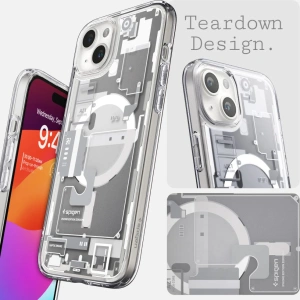 Etui Spigen Ultra Hybrid Mag MagSafe Apple iPhone 15 Plus / 14 Plus Zero One White