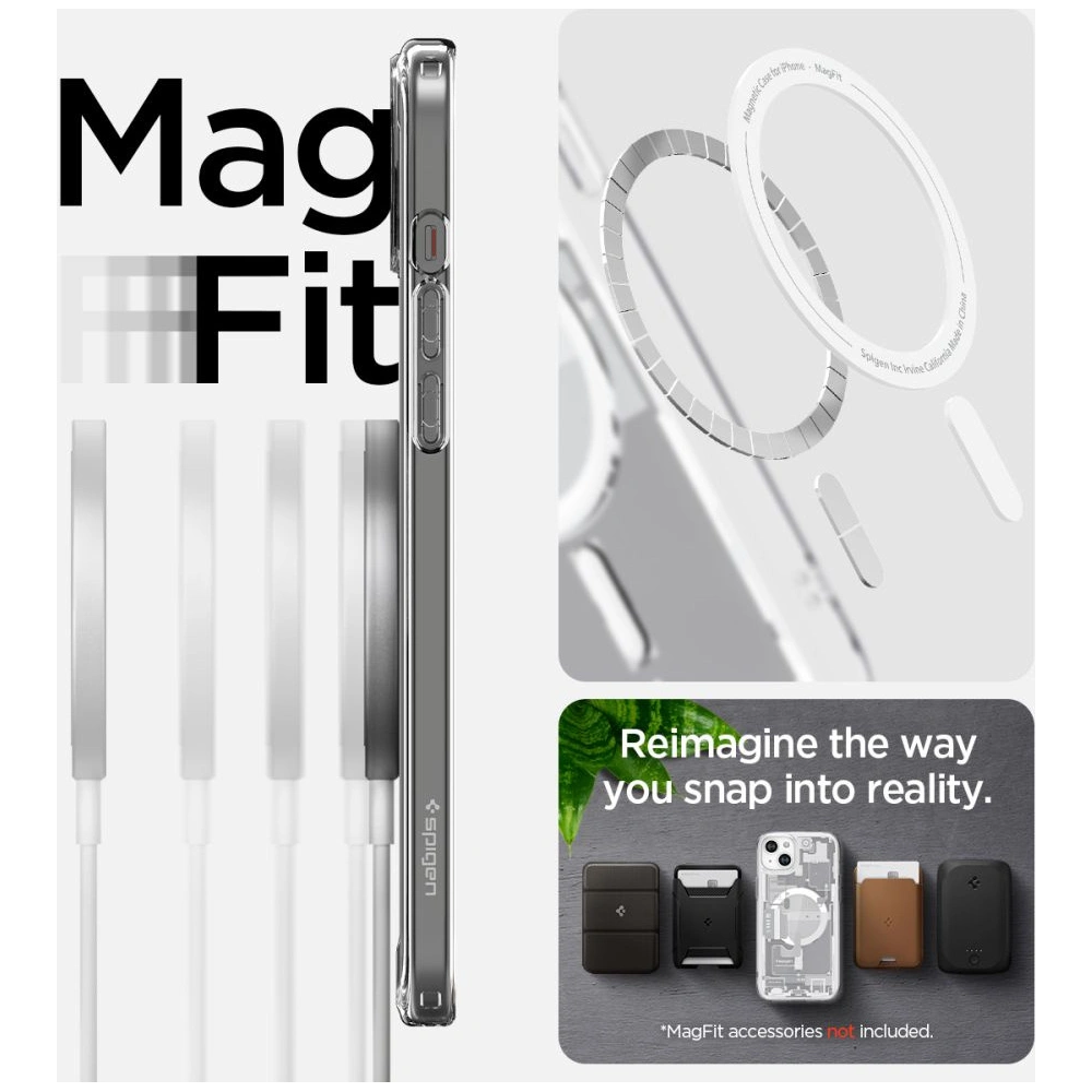 Wholesale Spigen Ultra Hybrid Mag MagSafe Apple iPhone 15 Plus / 14 Plus Zero One White - SPN3086 - {ean13} - Hurt