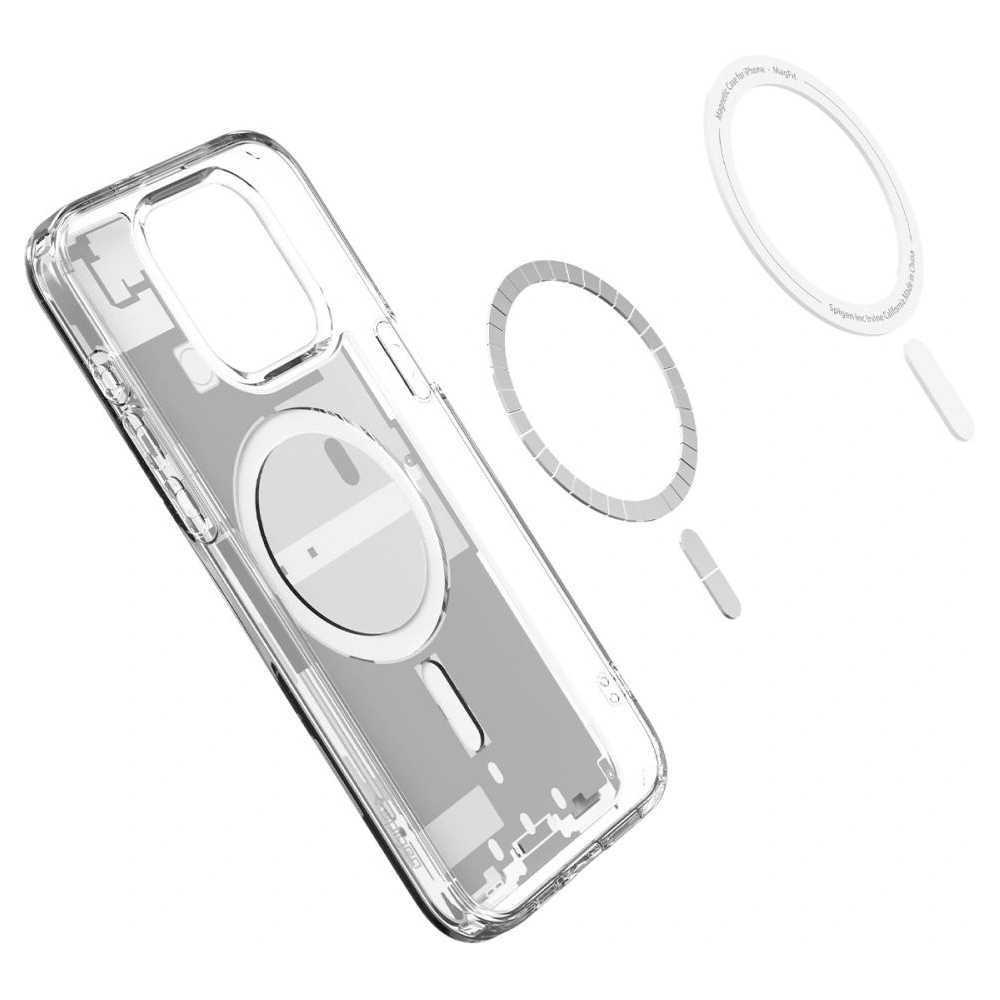 Wholesale Spigen Ultra Hybrid Mag MagSafe Apple iPhone 15 Pro Zero One White - SPN3087 - {ean13} - Hurt