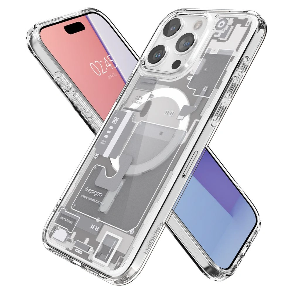 Wholesale Spigen Ultra Hybrid Mag MagSafe Apple iPhone 15 Pro Zero One White - SPN3087 - {ean13} - Hurt