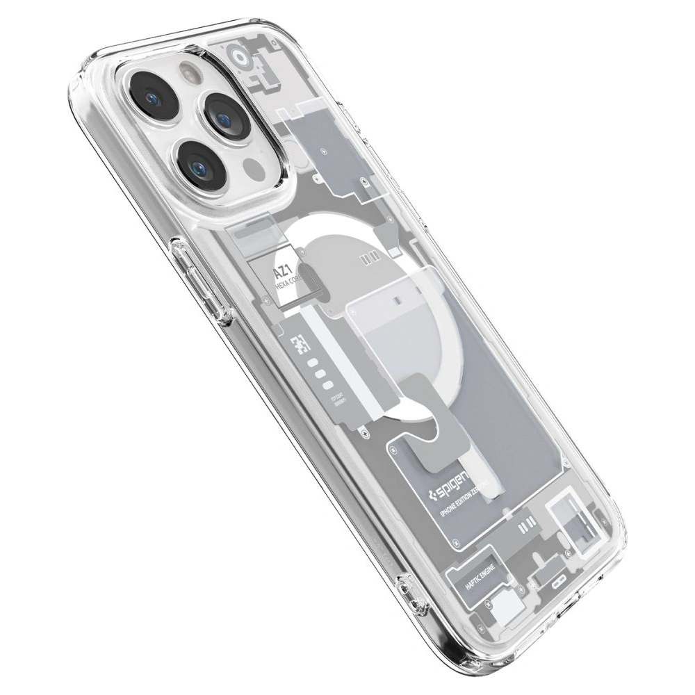 Wholesale Spigen Ultra Hybrid Mag MagSafe Apple iPhone 15 Pro Zero One White - SPN3087 - {ean13} - Hurt
