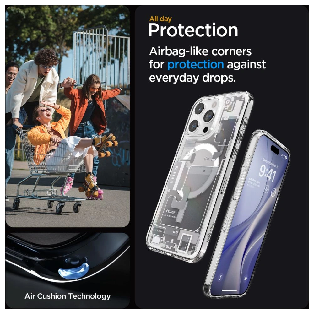 Wholesale Spigen Ultra Hybrid Mag MagSafe Apple iPhone 15 Pro Zero One White - SPN3087 - {ean13} - Hurt
